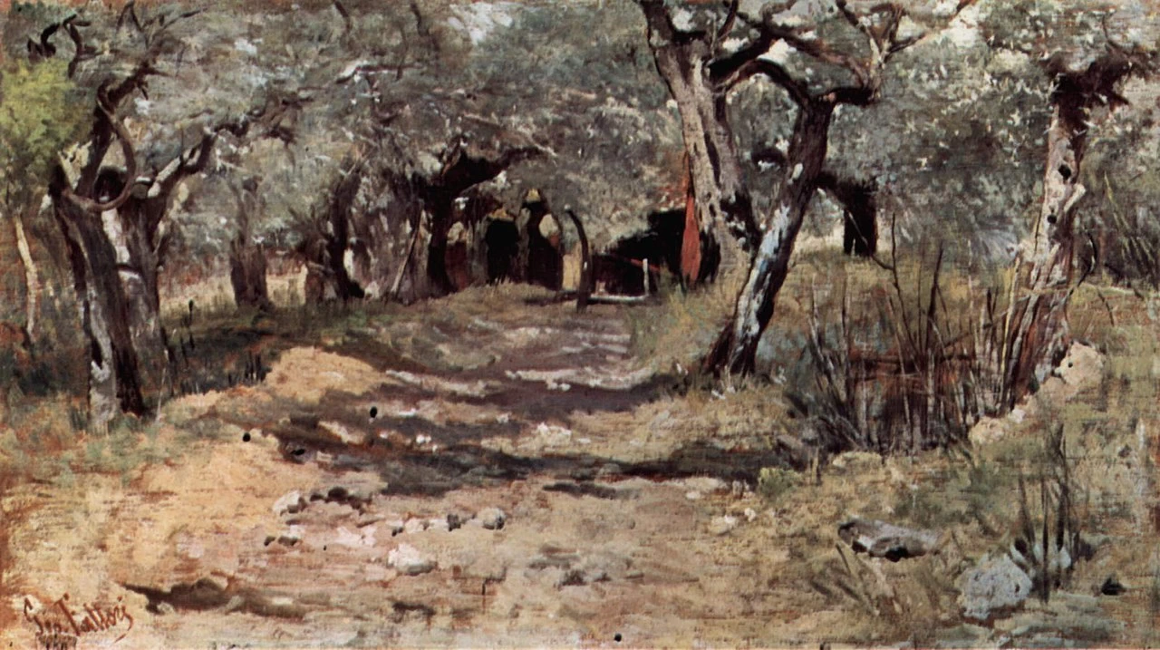 Strada di campagna con ulivi - Galleria d’Arte Moderna, Palazzo Pitti, Firenze